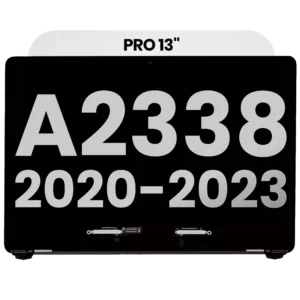 Complete LCD Display Assembly For MacBook Pro 13" A2338 (2020 - 2023) (Used OEM Pull: Grade A) (Silver)
