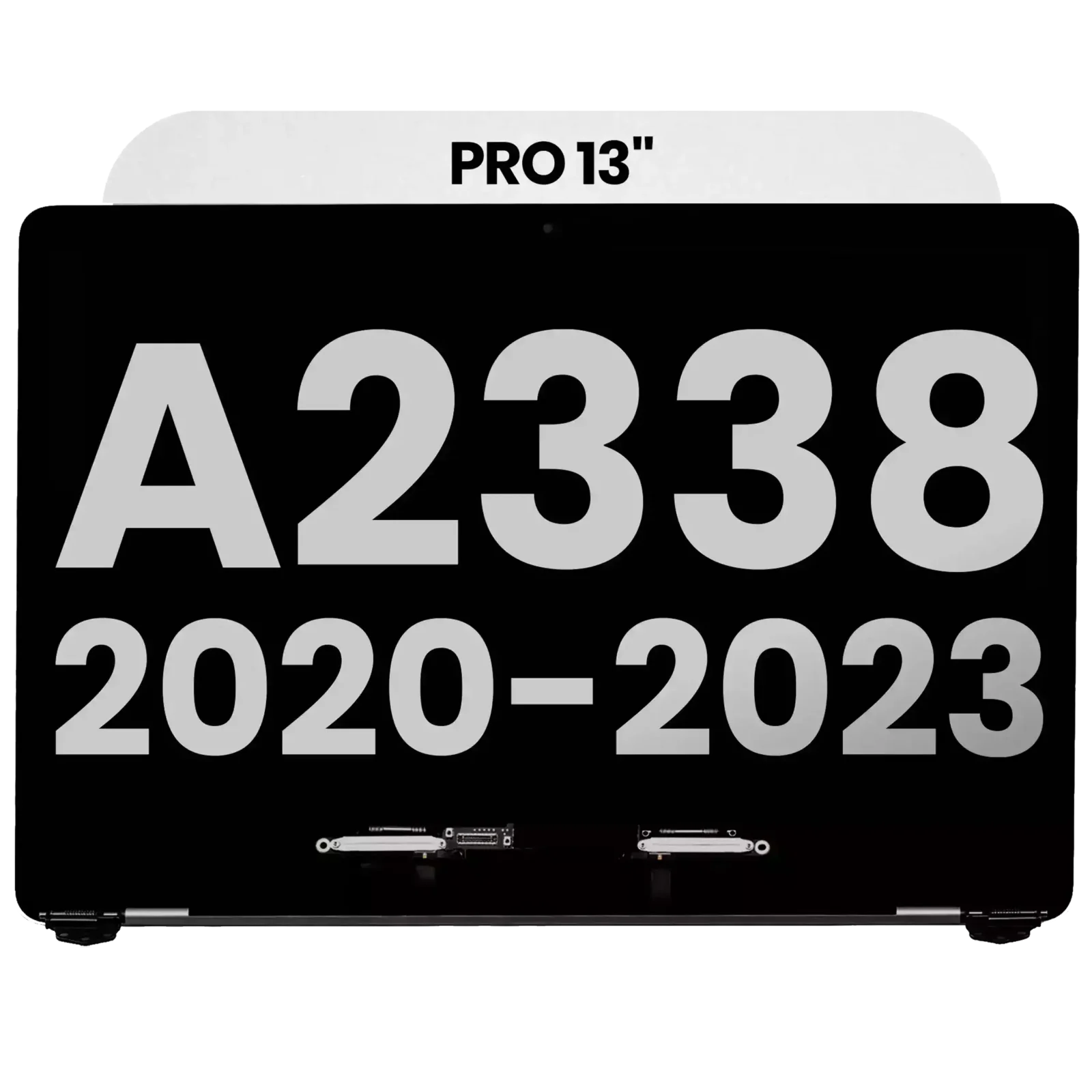 Complete LCD Display Assembly For MacBook Pro 13" A2338 (2020 - 2023) (Used OEM Pull: Grade A) (Silver)