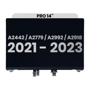Complete LCD Display Assembly For MacBook Pro 14" (A2442 / Late 2021) / (A2779 / Late 2023 ) / (A2992 / Late 2023) / (A2918 / Late 2023) (Used OEM Pull: Grade B) (Silver)