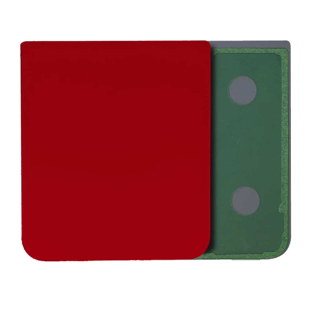 Bottom Back Cover Glass For Samsung Galaxy Z Flip 4 (Service Pack) (Red)