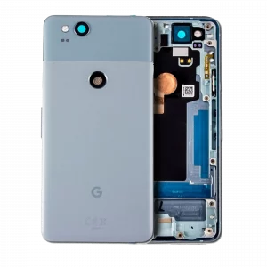 Back Housing W/ Small Components Pre-Installed For Google Pixel 2 (Genuine OEM) (Kinda Blue)