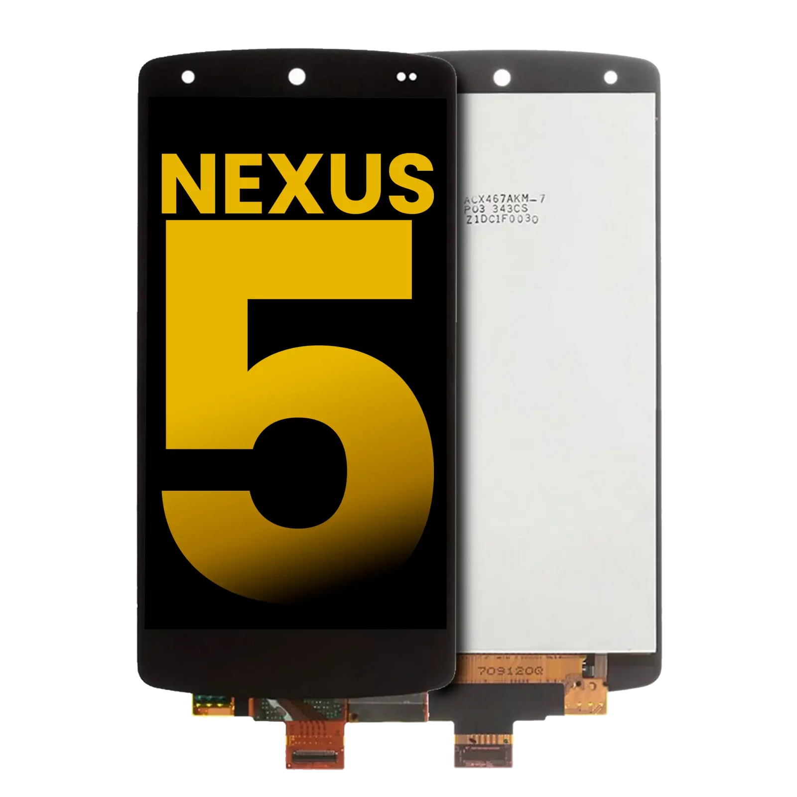 LCD Assembly Without Frame For Nexus 5 (Refurbished) (Black)