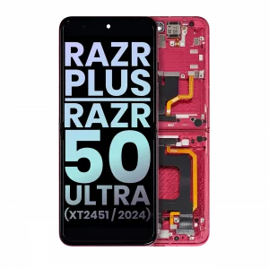 Inner OLED Assembly With Frame For Motorola Razr Plus 2024 / Razr 50 Ultra (XT2451 / 2024) / Razr Plus 2025 (XT2557) (Genuine
