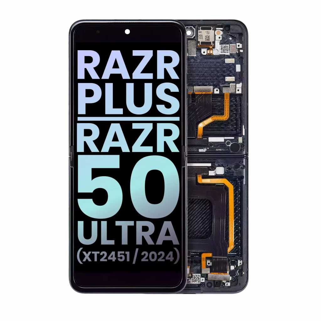 Inner OLED Assembly With Frame For Motorola Razr Plus 2024 / Razr 50 Ultra (XT2451 / 2024) / Razr Plus 2025 (XT2557) (Genuine OEM) (Midnight Blue)