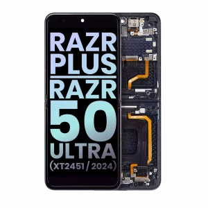 Inner OLED Assembly With Frame For Motorola Razr Plus 2024 / Razr 50 Ultra (XT2451 / 2024) / Razr Plus 2025 (XT2557) (Genuine OEM) (Midnight Blue)