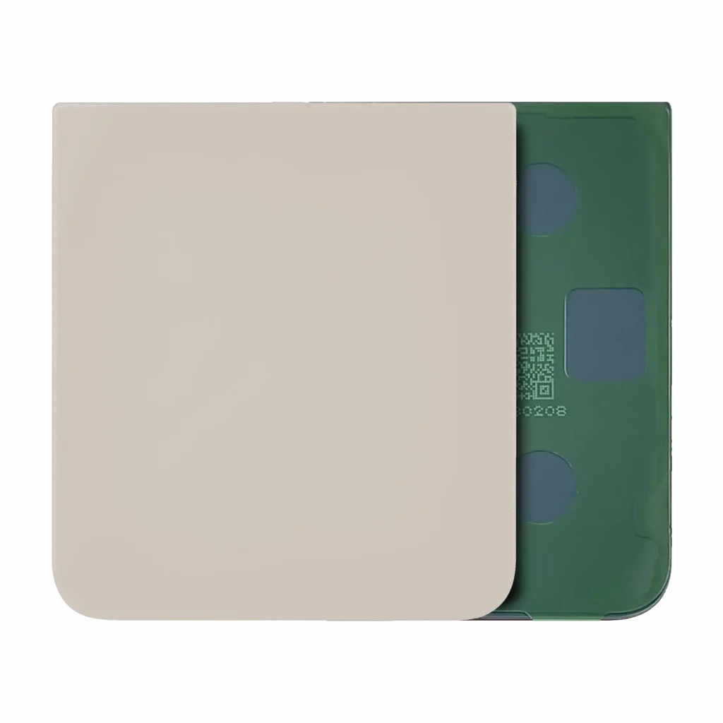 Bottom Back Cover Glass For Samsung Galaxy Z Flip 5 (Service Pack) (Cream)