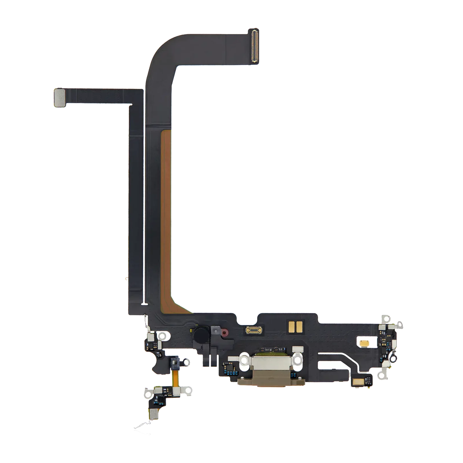 Charging Port Flex Cable For iPhone 13 Pro Max (Premium) (Gold)