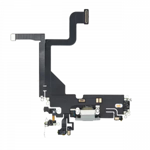 Charging Port Flex Cable For iPhone 13 Pro (Premium) (Silver)