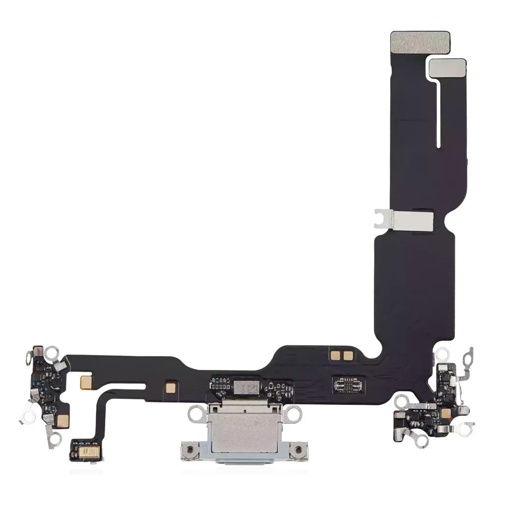 Charging Port Flex Cable For iPhone 15 Plus (Aftermarket Plus) (Blue)