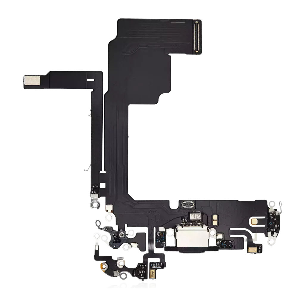 Charging Port Flex Cable For iPhone 15 Pro (Aftermarket Plus) (Black Titanium)