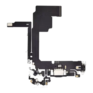 Charging Port Flex Cable For iPhone 15 Pro (Aftermarket Plus) (Black Titanium)