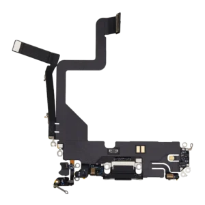 Charging Port Flex Cable For iPhone 14 Pro (Used OEM Pull) (Space Black)