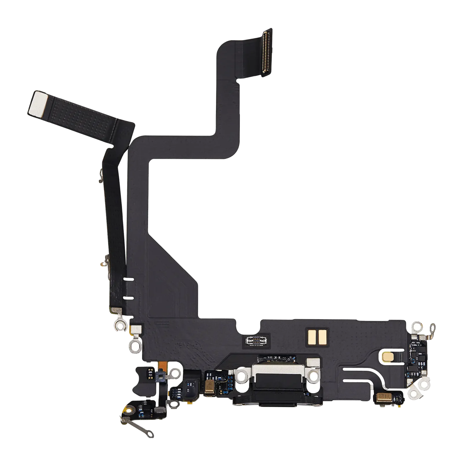 Charging Port Flex Cable For iPhone 14 Pro (Used OEM Pull) (Space Black)