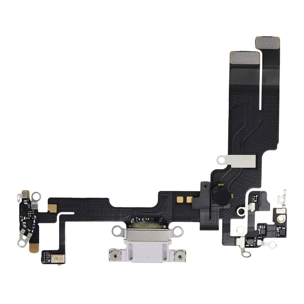 Charging Port Flex Cable For iPhone 14 (Used OEM Pull) (Purple)