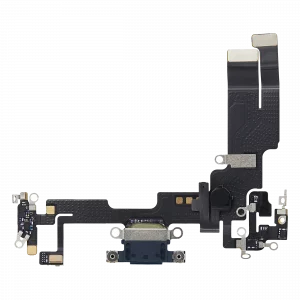 Charging Port Flex Cable For iPhone 14 (Used OEM Pull) (Midnight)
