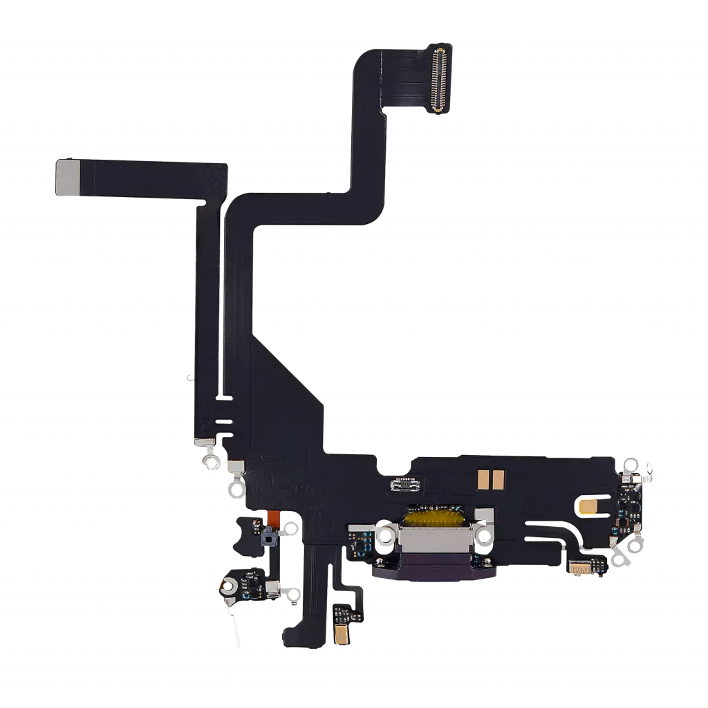 Charging Port Flex Cable For iPhone 14 Pro (Aftermarket Plus) (Deep Purple)
