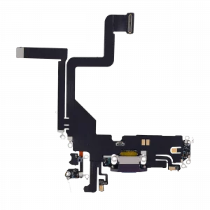Charging Port Flex Cable For iPhone 14 Pro (Aftermarket Plus) (Deep Purple)