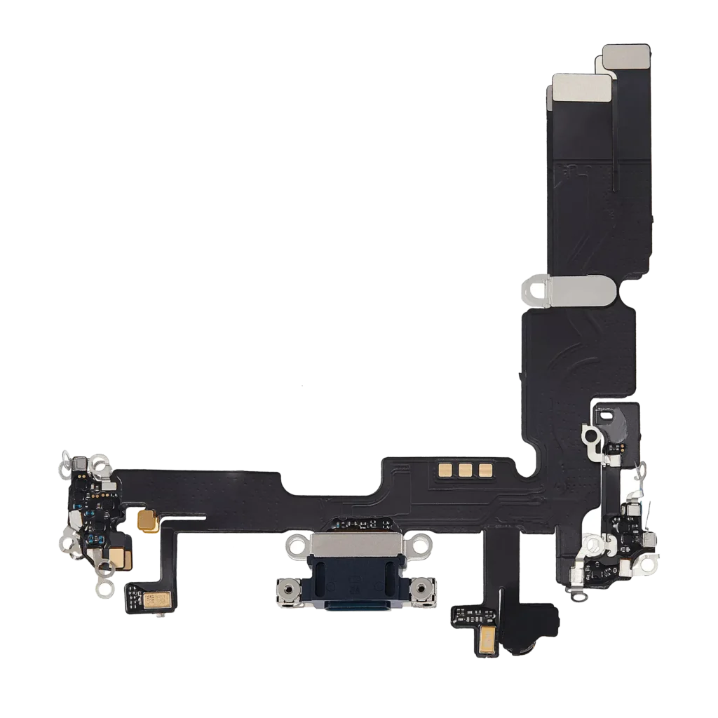 Charging Port Flex Cable For iPhone 14 Plus (Aftermarket Plus) (Midnight)