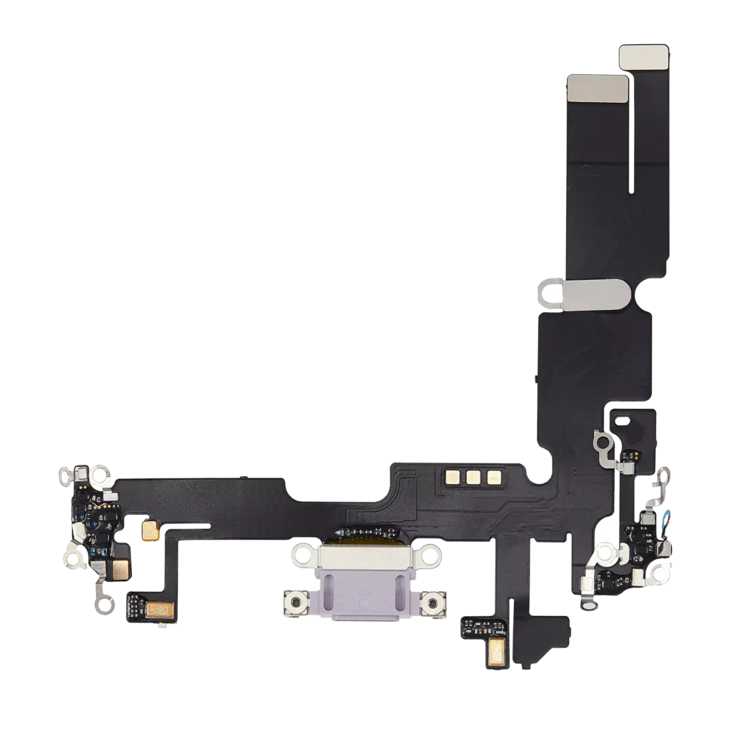 Charging Port Flex Cable For iPhone 14 Plus (Aftermarket Plus) (Purple)