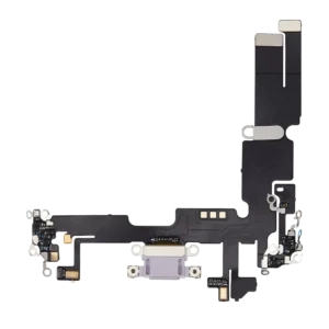 Charging Port Flex Cable For iPhone 14 Plus (Aftermarket Plus) (Purple)