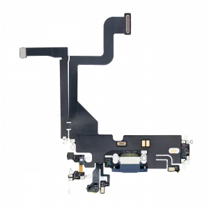 Charging Port Flex Cable For iPhone 13 Pro (Premium) (Sierra Blue)