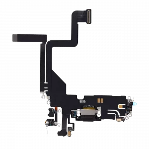 Charging Port Flex Cable For iPhone 14 Pro (Aftermarket Plus) (Space Black)