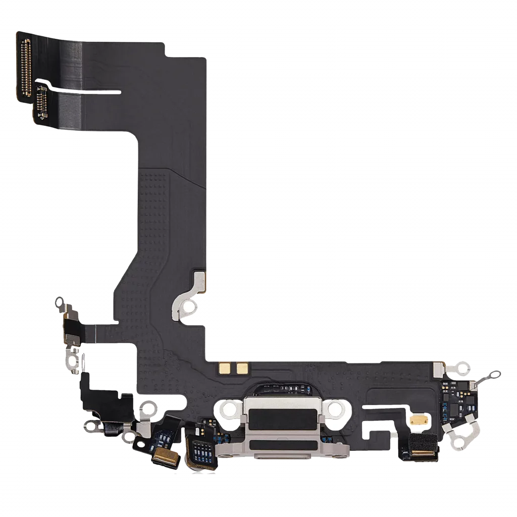 Charging Port Flex Cable For iPhone 13 Mini (Used OEM Pull) (Pink)