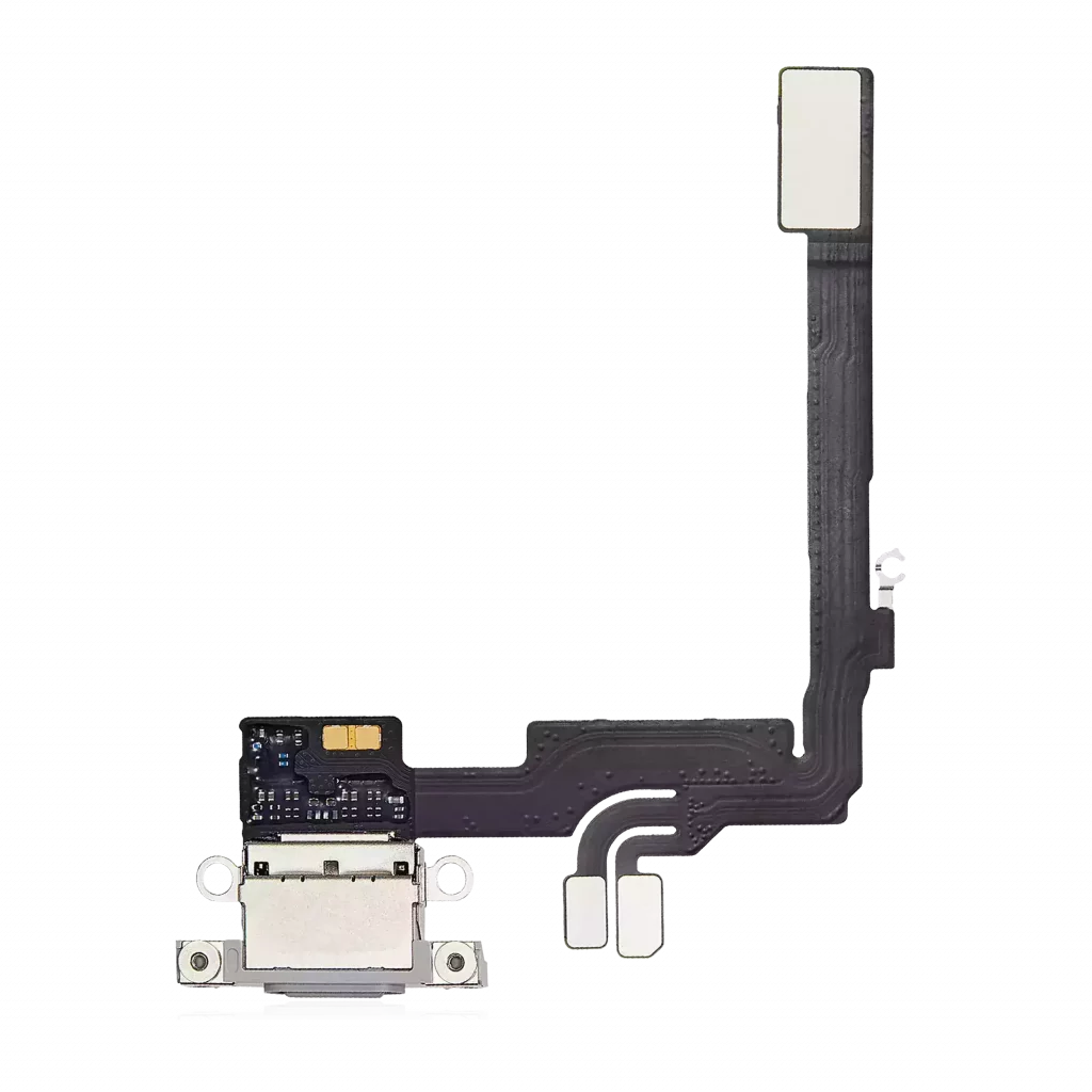Charging Port Flex Cable For iPhone 16 Pro (Premium) (White Titanium)