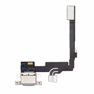 Charging Port Flex Cable For iPhone 16 Pro (Premium) (White Titanium)