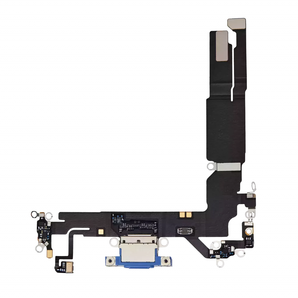 Charging Port Flex Cable For iPhone 16 (Premium) (Ultramarine)