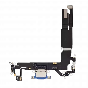 Charging Port Flex Cable For iPhone 16 (Premium) (Ultramarine)