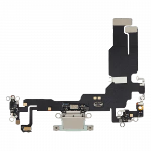 Charging Port Flex Cable For iPhone 15 (Aftermarket Plus) (Green)
