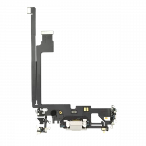 Charging Port Flex Cable For iPhone 12 Pro Max (Used OEM Pull) (Silver)