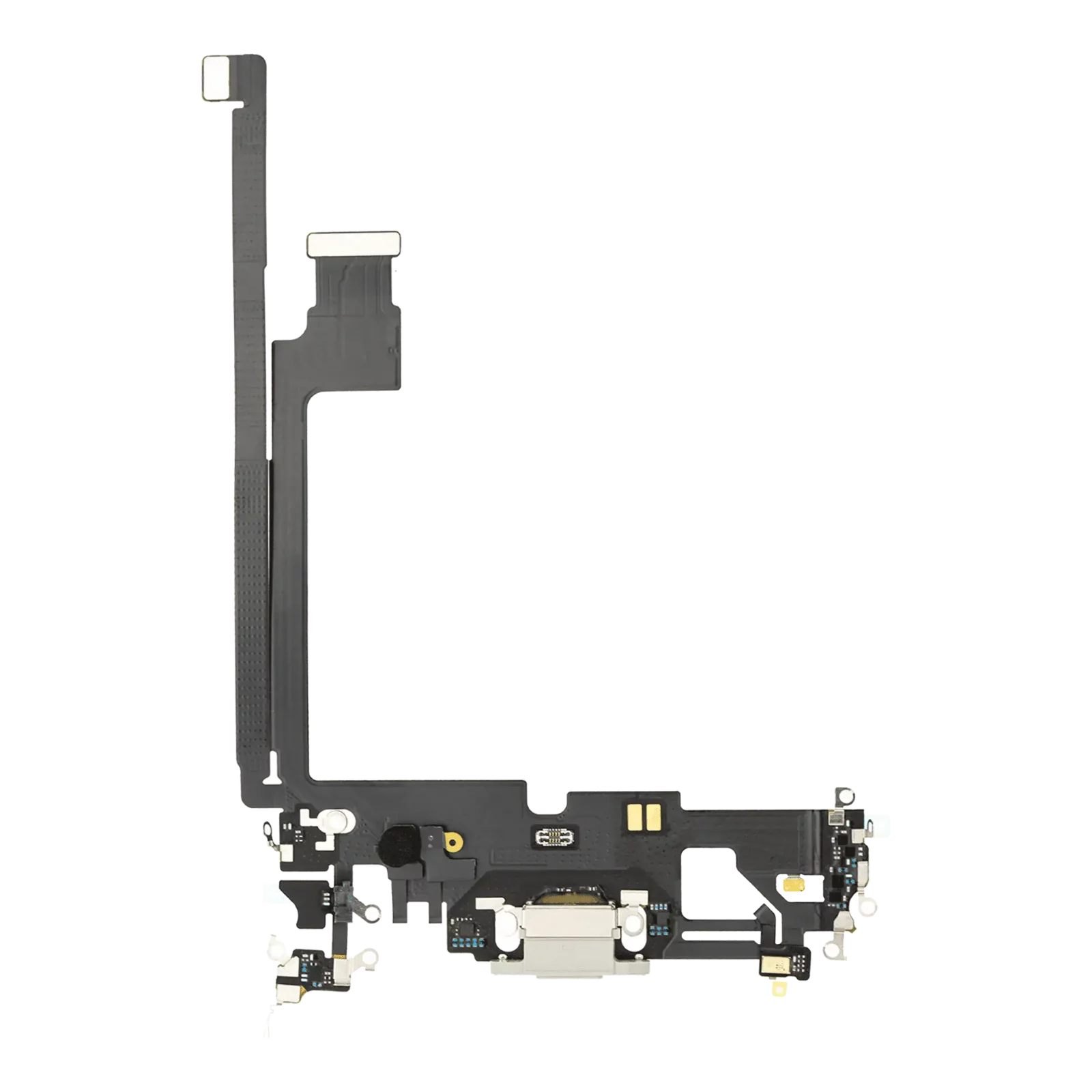 Charging Port Flex Cable For iPhone 12 Pro Max (Used OEM Pull) (Silver)