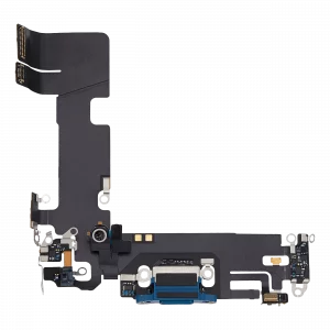 Charging Port Flex Cable For iPhone 13 (Used OEM Pull) (Blue)