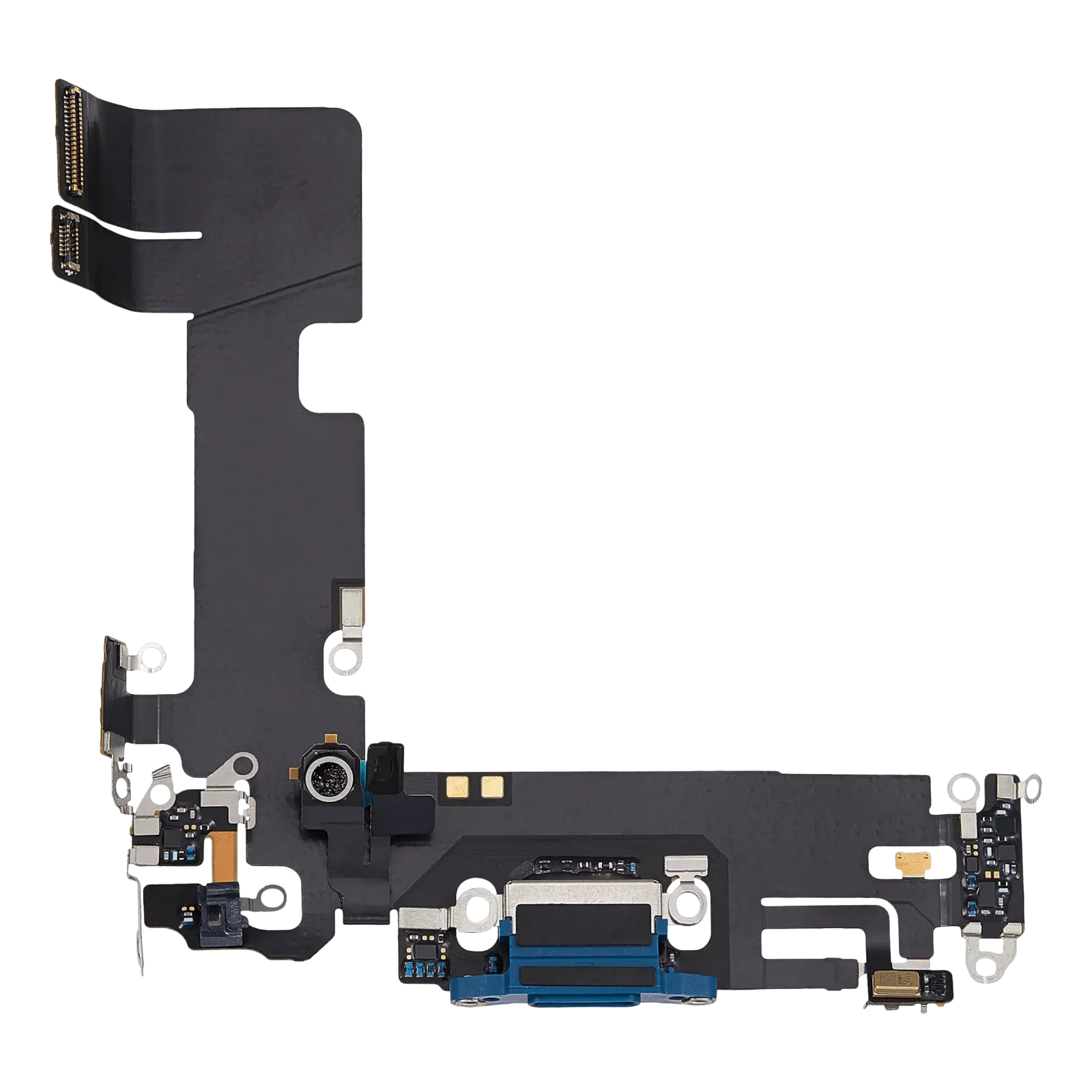 Charging Port Flex Cable For iPhone 13 (Used OEM Pull) (Blue)