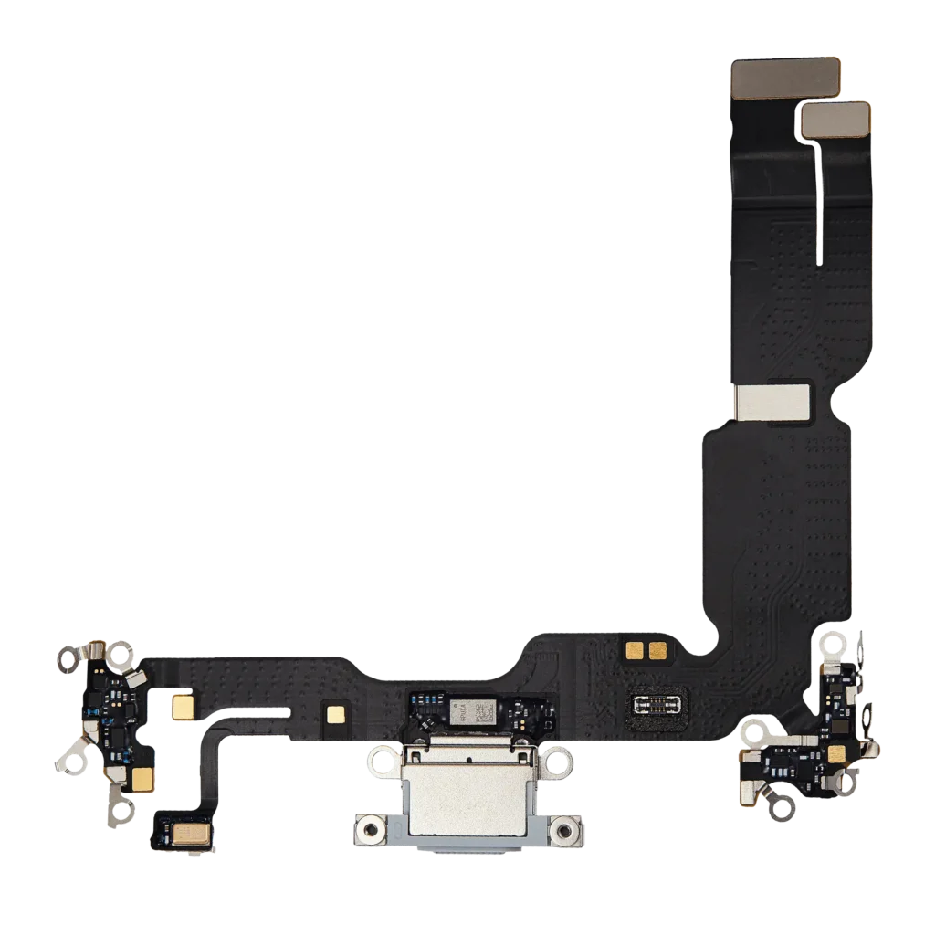 Charging Port Flex Cable For iPhone 15 Plus (Premium) (Blue)