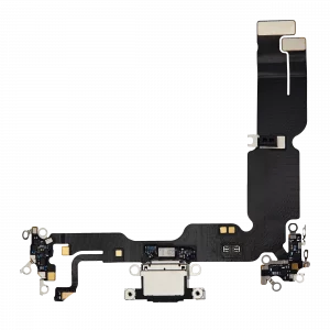 Charging Port Flex Cable For iPhone 15 Plus (Premium) (Black)