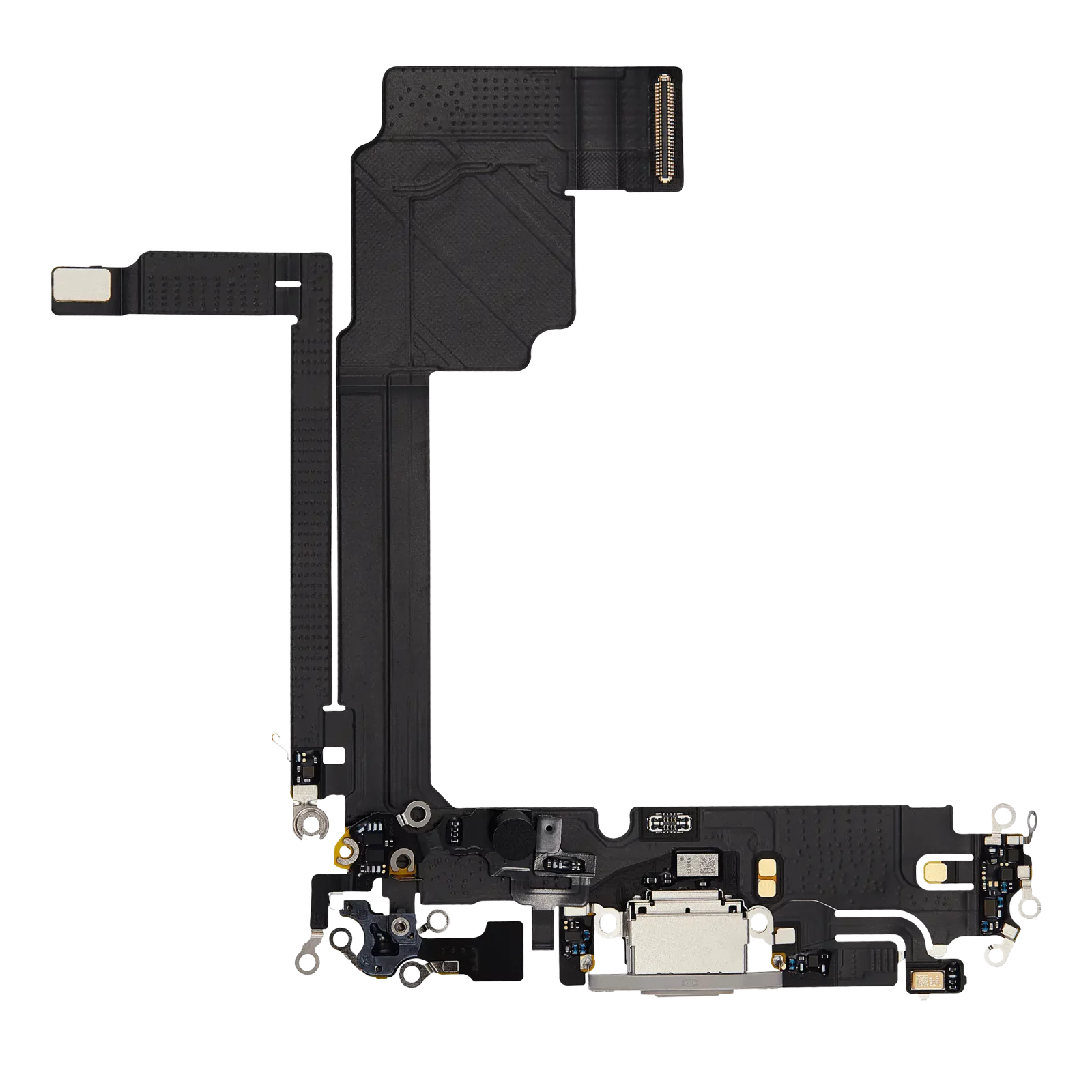 Charging Port Flex Cable For iPhone 15 Pro Max (Premium) (White Titanium)