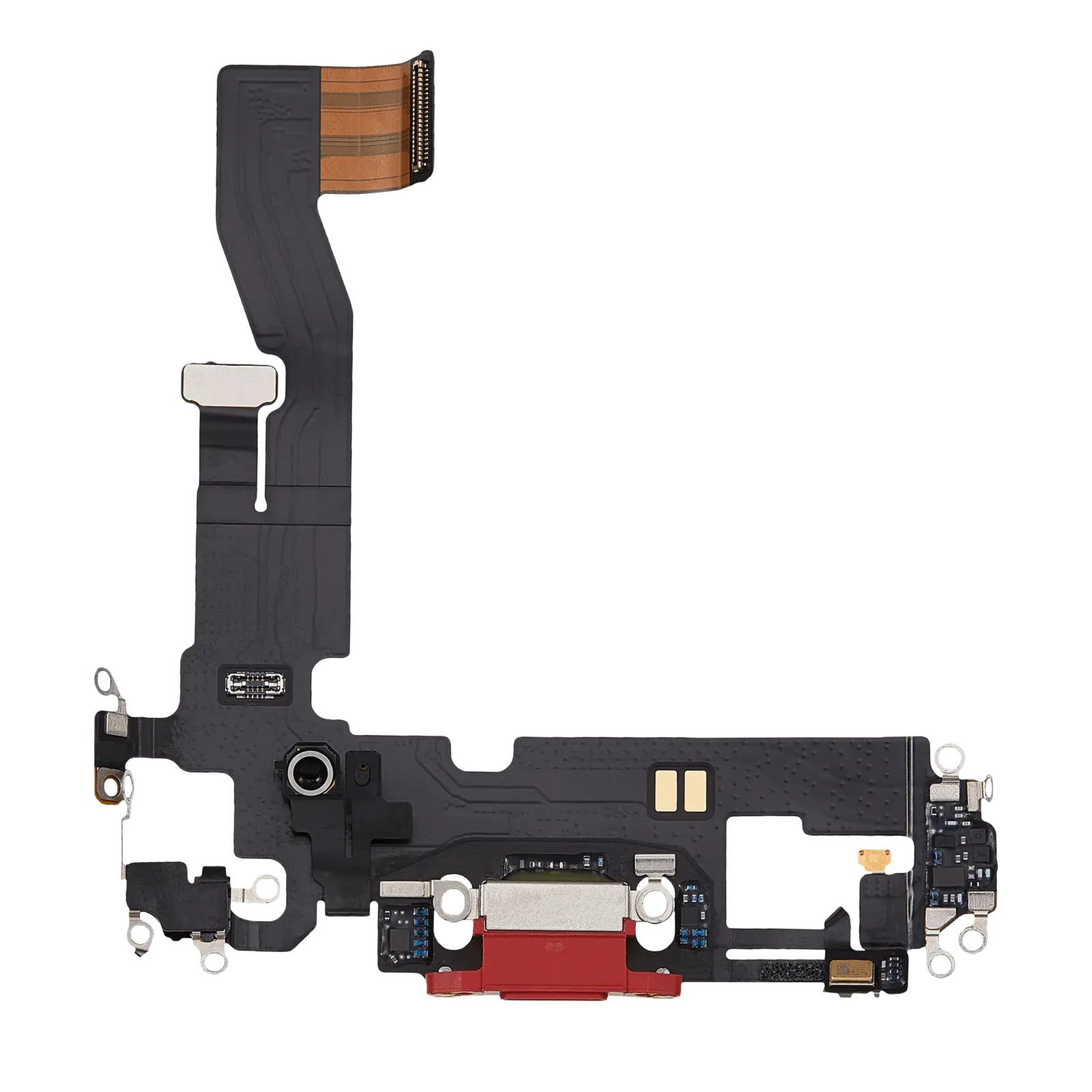 Charging Port Flex Cable For iPhone 12 (Used OEM Pull) (Red)