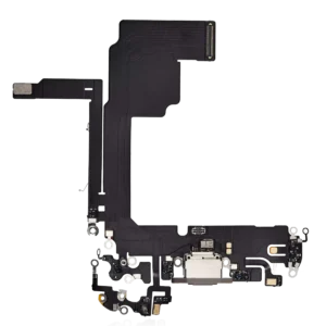 Charging Port Flex Cable For iPhone 15 Pro (Premium) (Natural Titanium)