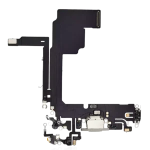Charging Port Flex Cable For iPhone 15 Pro (Premium) (White Titanium)
