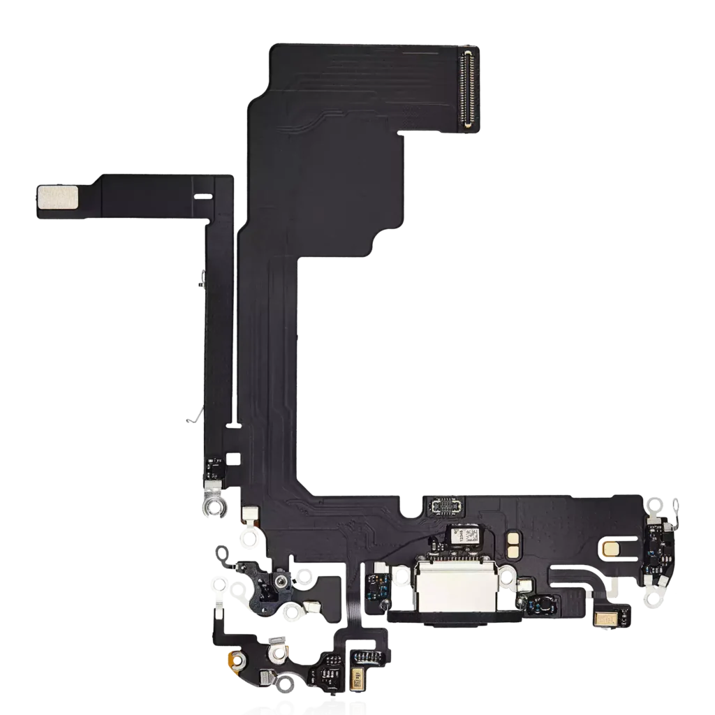 Charging Port Flex Cable For iPhone 15 Pro (Premium) (Black Titanium)
