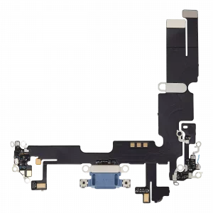 Charging Port Flex Cable For iPhone 14 Plus (Aftermarket Plus) (Blue)