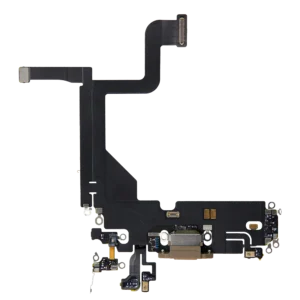 Charging Port Flex Cable For iPhone 13 Pro (Used OEM Pull) (Gold)