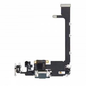 Charging Port Flex Cable With Board For iPhone 11 Pro Max (Used OEM Pull) (Midnight Green)