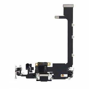 Charging Port Flex Cable With Board For iPhone 11 Pro Max (Used OEM Pull) (Space Gray)