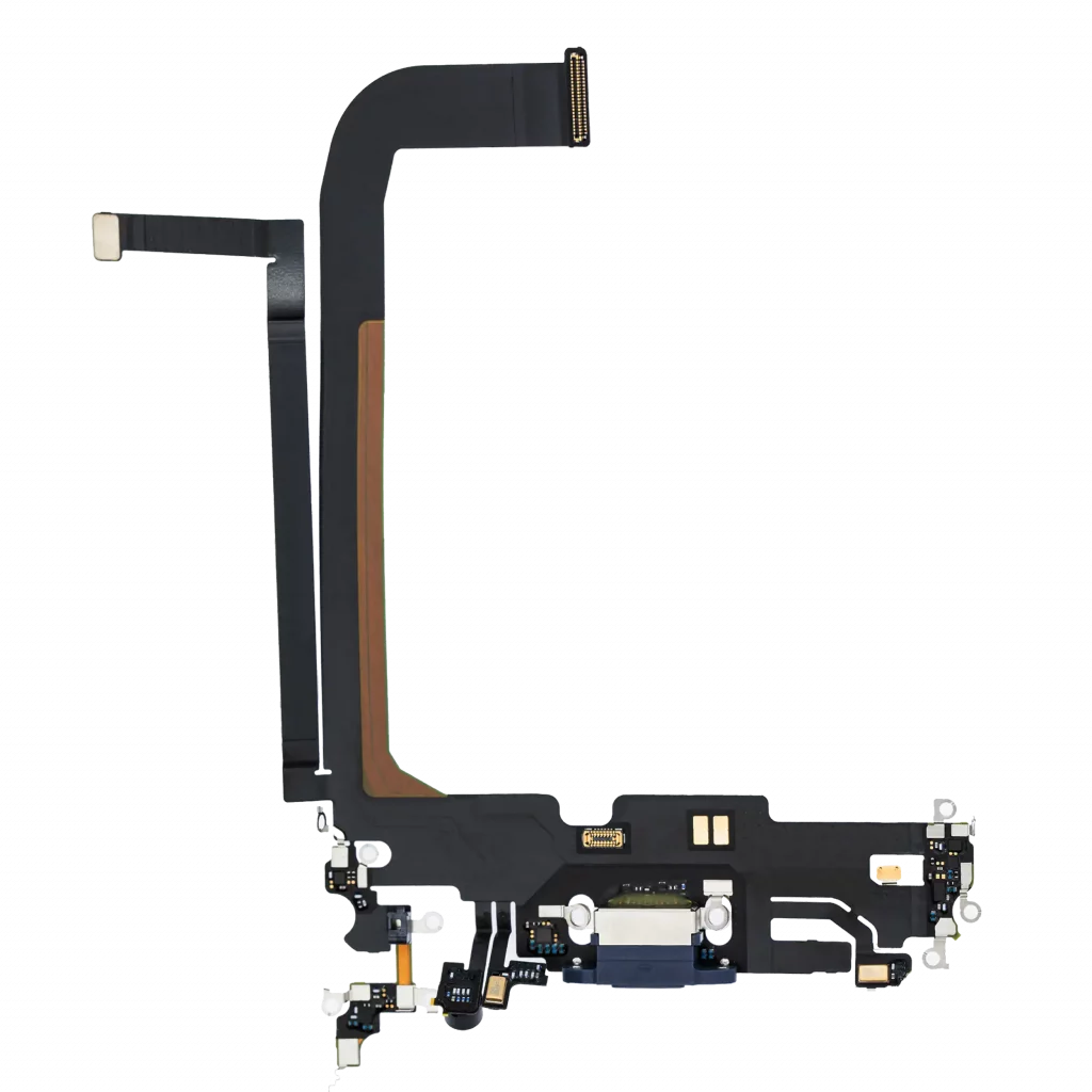 Charging Port Flex Cable For iPhone 13 Pro Max (Premium) (Sierra Blue)