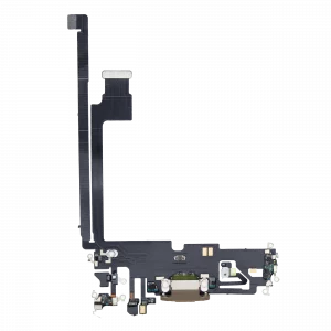 Charging Port Flex Cable For iPhone 12 Pro Max (Aftermarket Plus) (Gold)