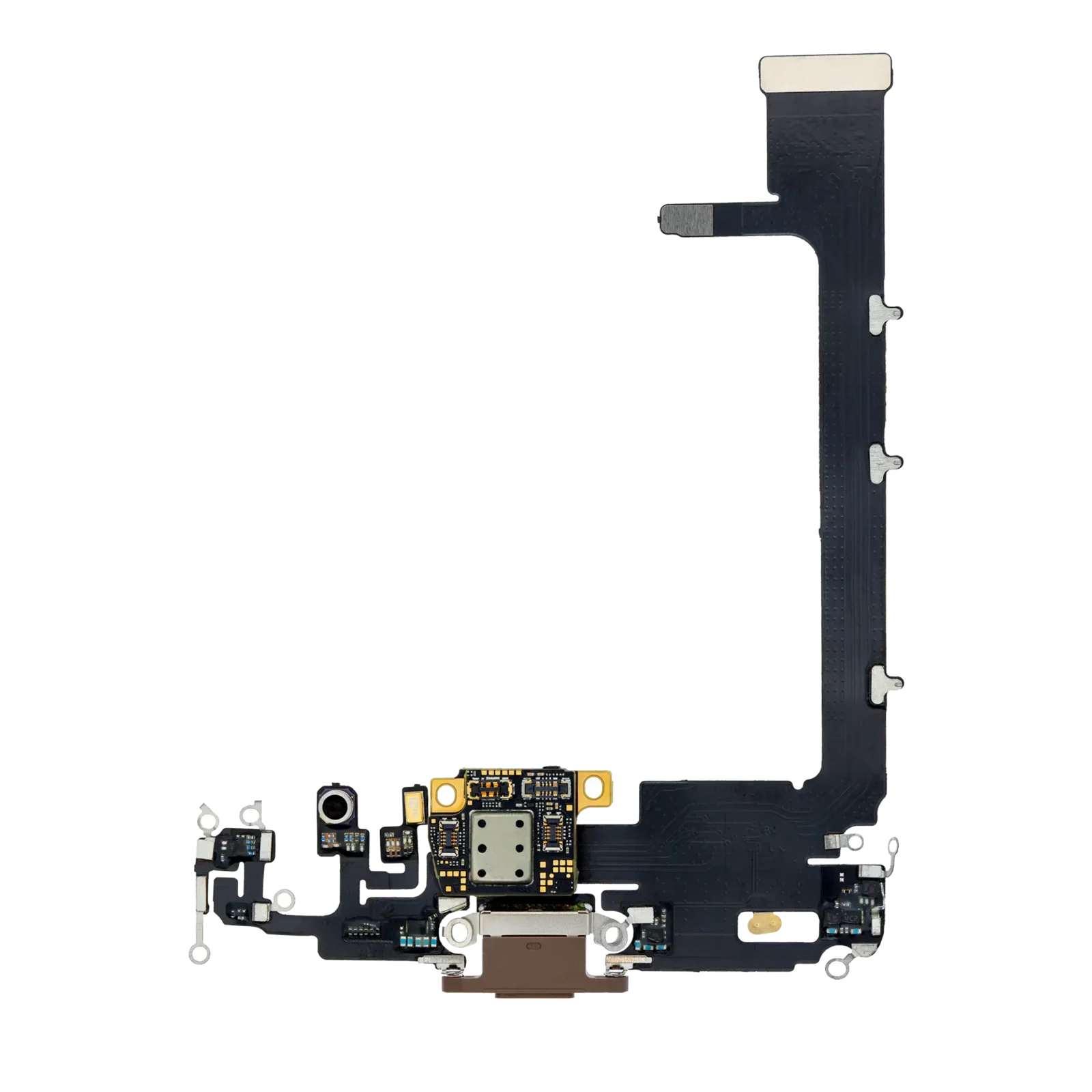 Charging Port Flex Cable With Board For iPhone 11 Pro Max (Aftermarket Plus) (Gold)